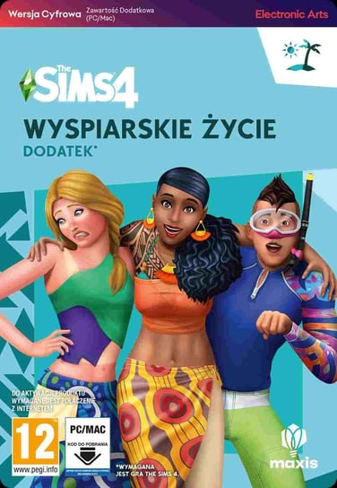 The Sims 4: Wyspiarskie życie PC - dodatek - kod Electonic Arts Polska