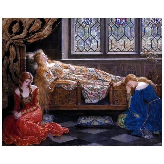 The Sleeping Beauty - John Maler Collier 80x100 Legendarte