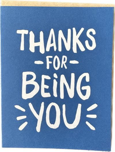 The Social Type-Kartka urodzinowa 'Thanks For Being You' niebieska z kopertą Inna marka