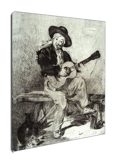 The Spanish Singer (Le Guitarrero), Edouard Manet - obraz na płótnie 30x40 cm Galeria Plakatu