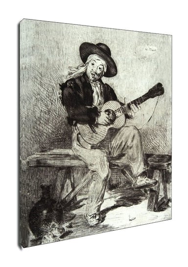 The Spanish Singer (Le Guitarrero), Edouard Manet - obraz na płótnie 50x70 cm Galeria Plakatu