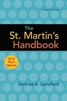 The St. Martin's Handbook with 2016 MLA update Lunsford Andrea A.