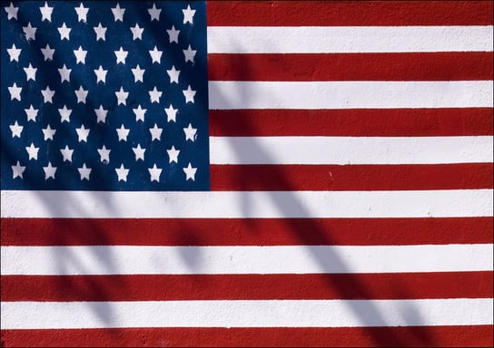 The stars and stripes, American flag., Carol Highsmith - plakat 42x29,7 cm Galeria Plakatu