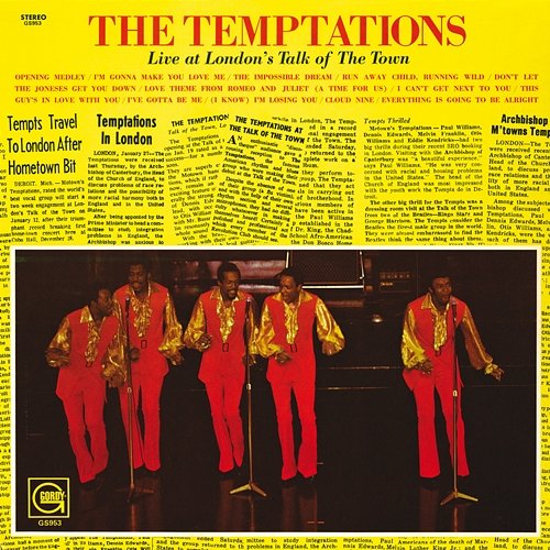 The Temptations Live At London's Talk Of The Town The Temptations