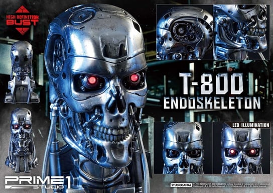 The Terminator High Definition Bust 1/2 T-800 Endoskeleton Head 22 Cm Sideshow