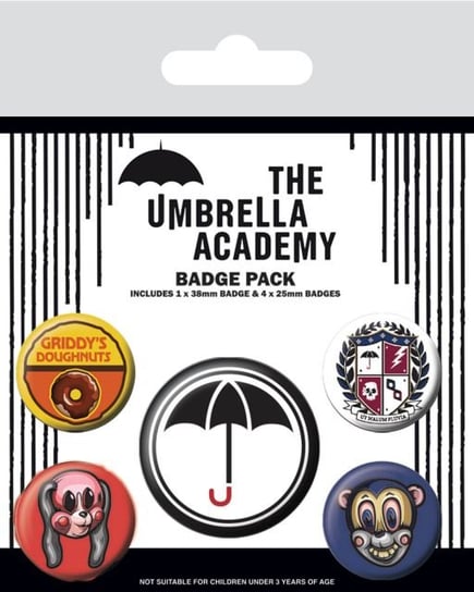 The Umbrella Academy Super - przypinki Pyramid Posters