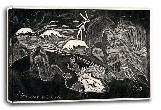 The Universe is Created, Paul Gauguin - obraz na płótnie 30x20 cm Galeria Plakatu