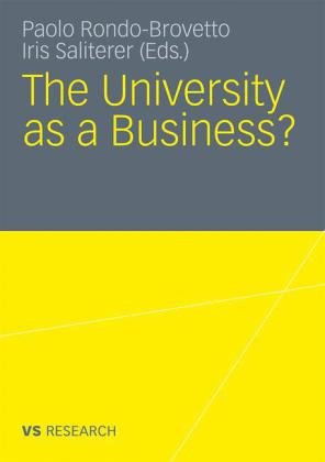 The University as a Business Vs Verlag Fur Sozialw., Vs Verlag Fur Sozialwissenschaften