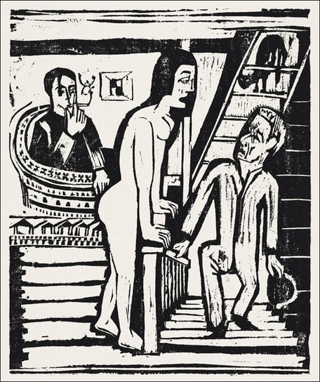 The Visit, Ernst Ludwig Kirchner - plakat 20x30 cm Galeria Plakatu