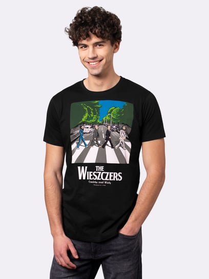 THE WIESZCZERS / koszulka męska / czarna Nadwyraz.com