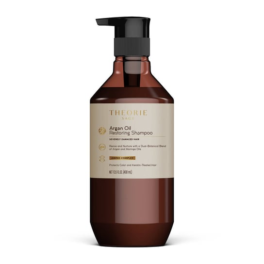 Theorie Sage Argan oil restoring shampoo regenerujący szampon do włosów mocno zniszczonych 400ml Theorie Sage