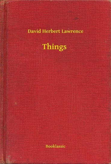 Things - ebook epub Lawrence David Herbert