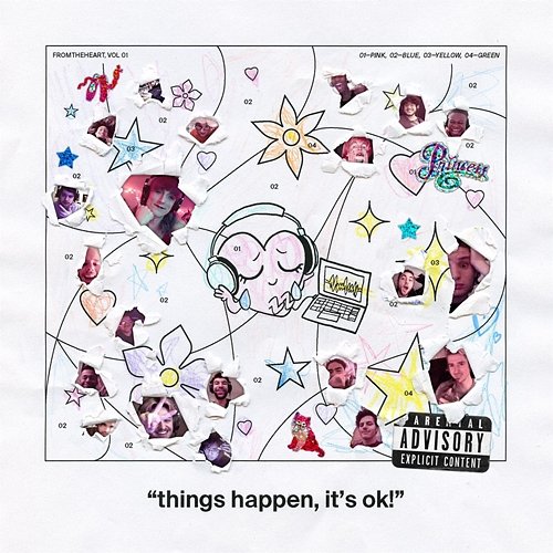 "things happen, it's okay!" FROMTHEHEART feat. VALENTINE, Emotegi, Fraxiom, Knapsack, underscores, Jedwill1999, RILEY THE MUSICIAN, Lunamatic, Yung Skrrt, Chuck Sutton