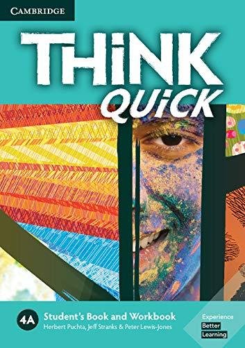 Think 4a Student's Book and Workbook Quick a Puchta Herbert, Stranks Jeff, Lewis-Jones Peter
