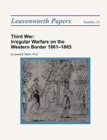 Third War Combat Studies Institute Press, Martin James B.