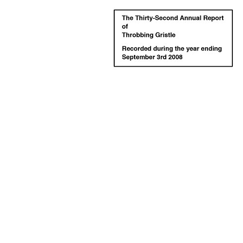 Thirty-Second Annual Report Throbbing Gristle
