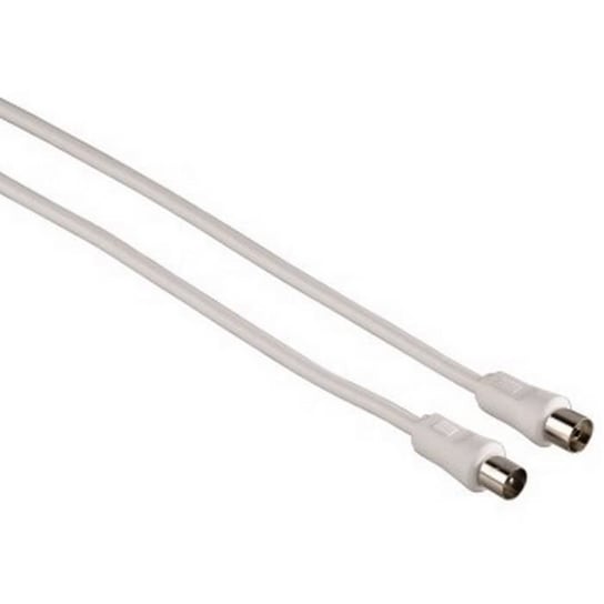 THOMSON-Kabel antenowy, koncentryczny męski - żeński, 2,5 m, 80 dB, z adapterem, biały Inna marka