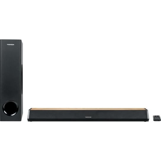 THOMSON SB552BTS Soundbar Bluetooth USB Z subwooferem w kolorze drewna i czarnym wykończeniu Inna marka