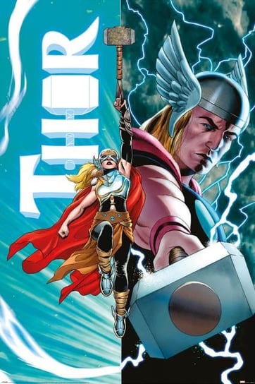 Thor vs Mighty Thor - plakat Thor