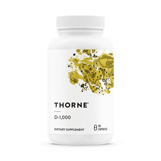 Thorne Research, Vitamin D-1000 - Witamina D3, Suplement diety, 90 kaps. Thorne Research