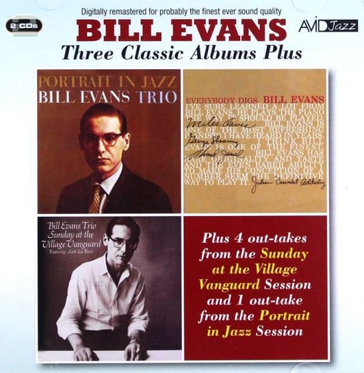 Three Classic Albums Plus (Portrait In Jazz / Everybody Digs Bill Evans / Sunday At The Village Vanguard) Evans Bill