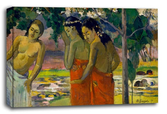 Three Tahitian Women, Paul Gauguin - obraz na płótnie 70x50 cm Galeria Plakatu