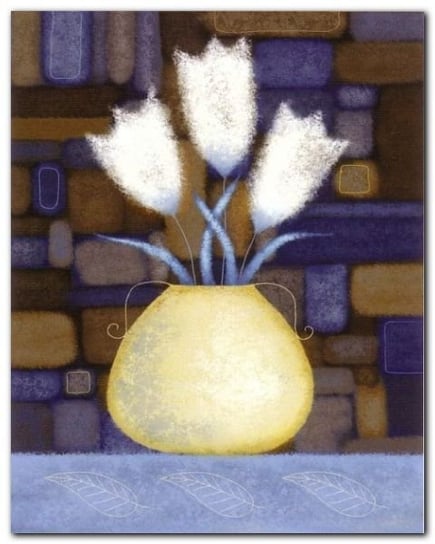 Three White Tulips plakat obraz 40x50cm Wizard+Genius