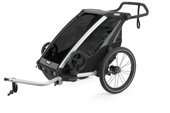 Thule, Chariot Lite 1, Wózek biegowy/Przyczepka rowerowa dla dziecka, Agave-Black Thule