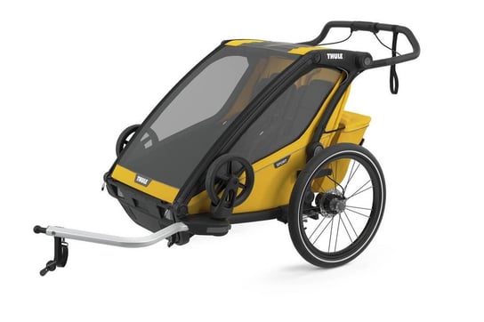 Thule, Chariot Sport 2, Wózek biegowy/Przyczepka rowerowa dla dziecka, Spectra Yellow on Black Thule