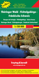 Thuringer Wald. Mapa T10T 1:150 000 Freytag & Berndt