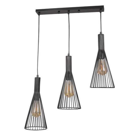 Tiana 3xe27 lampa wisząca czarna Goldlux
