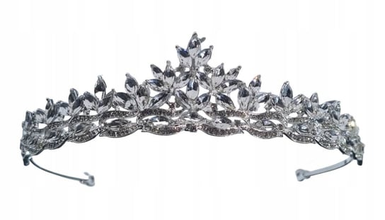 Tiara, diadem, korona srebrna z cyrkoniami Inna marka