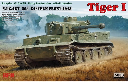 Tiger I Early Production With Full Interior 1:35 Rye Field Model 5003 Rye Field Model