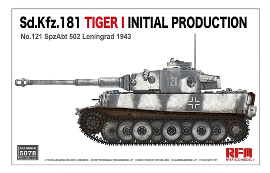 Tiger I Initial Production (Sd.Kfz.181) 1:35 Rye Field Model 5078 Rye Field Model