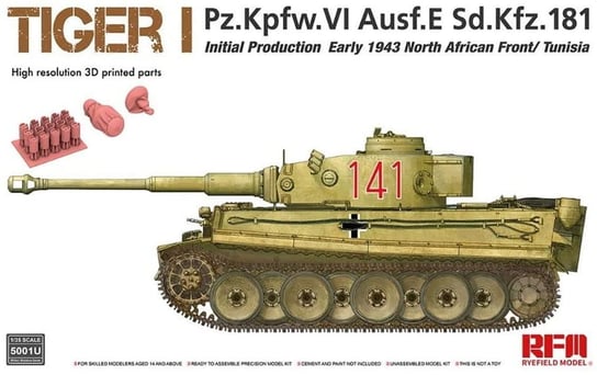 Tiger I Pz.Kpfw.Vi Ausf.E (Sd.Kfz.181) 1:35 Rye Field Model 5001U Rye Field Model