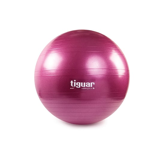 tiguar, Piłka gimnastyczna, Safety Plus, śliwkowa, 65 cm tiguar