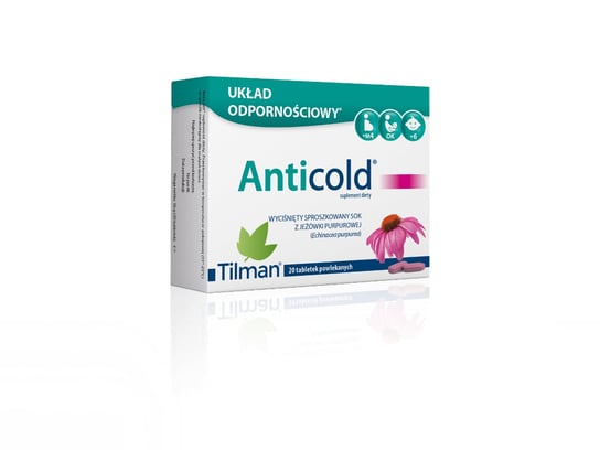 Tilman Anticold, suplement diety, 20 tabletek Tilman