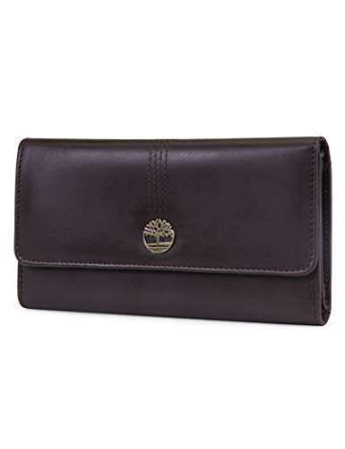 Timberland Women's Leather Rfid Flap Wallet Clutch Organizer Timberland