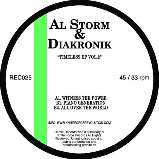 Timeless Ep Volume 2, płyta winylowa Storm Al, Diakronik
