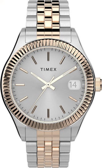 Timex, Zegarek damski bicolor Waterbury TW2T87000 Timex