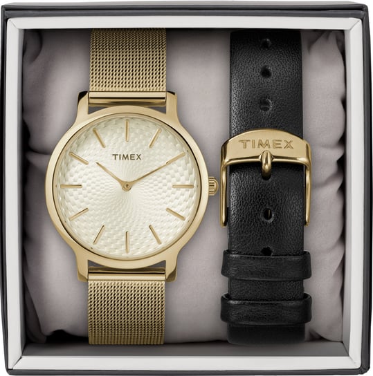 Timex, Zegarek damski, zestaw z dodatkowym paskiem TWG019400 Timex