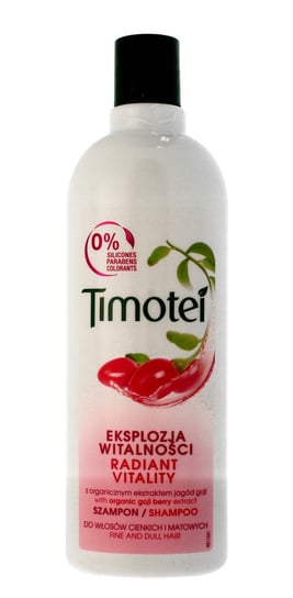 Timotei, Radiant Vitality, szampon do włosów z ekstraktem z owoców goji Eksplozja Witalności, 400 ml Timotei