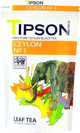 Tipson CEYLON NO 1 herbata czarna OP1 liściasta - 175 g Tipson
