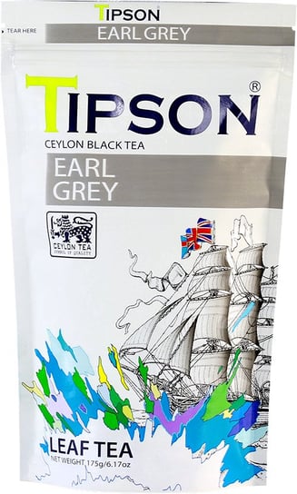 Tipson EARL GREY herbata czarna BERGAMOTKA liściasta - 175 g Tipson