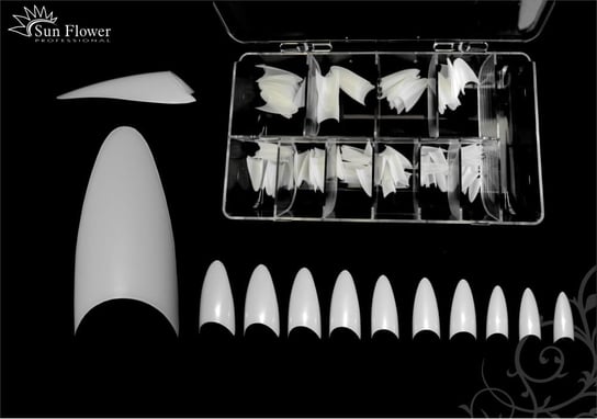 Tipsy Bezrantowe Szpic Natural (mleczne) Kasetka 120 Szt. SUNFLOWER