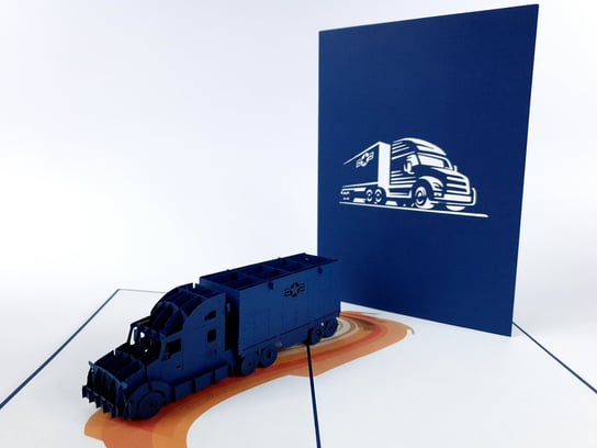 Tir Auto Ciężarowe Firma Spedycyjna Usa Kartka 3D GrandGift