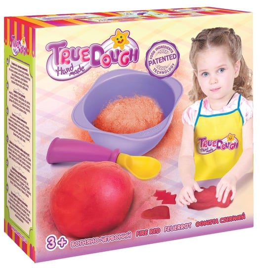 Tisso-Toys, zestaw z jednym kolorem Ognista Czerwień True Dough