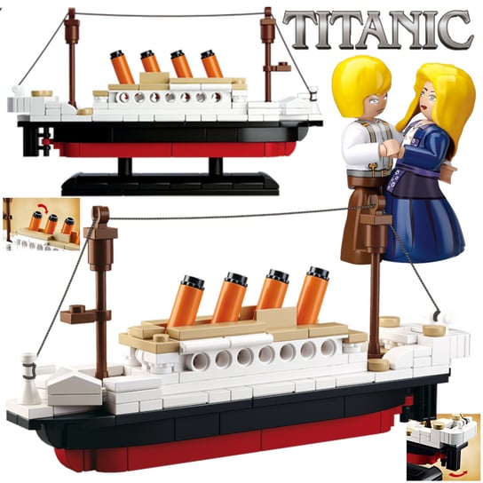 Titanic Klocki Statek Parowiec Okręt Komp. Lego Inna marka