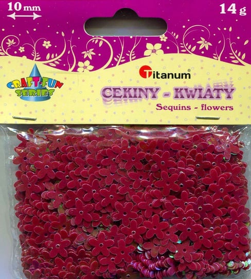 Titanum, cekiny Kwiaty Titanum