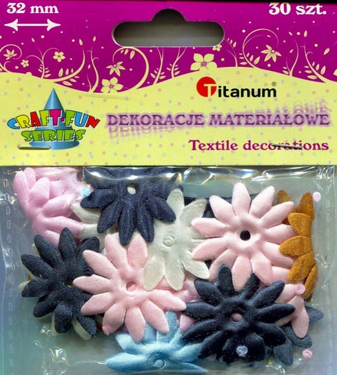 Titanum, dekoracje materiałowe Kwiatki Titanum